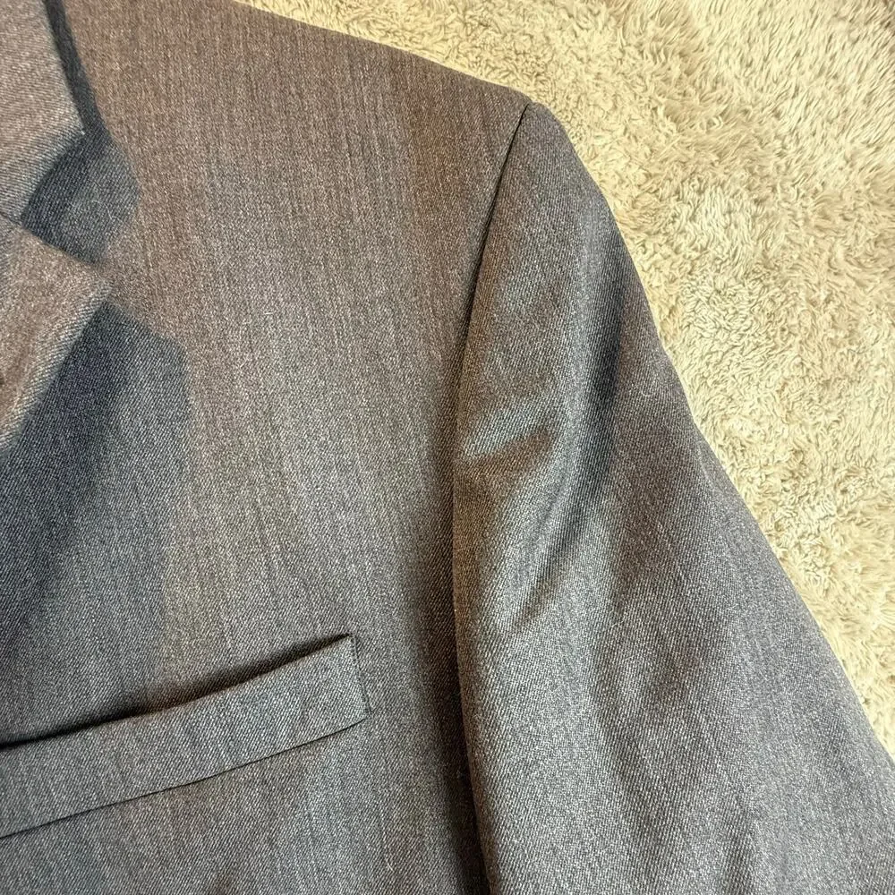 Banana Republic Gray Wool Blazer Suit Jacket Sport Coat Men's 42 42R 3 Button